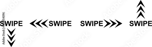 swipe icon set. vector illustration design.