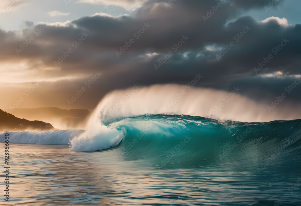 wave breaking on the beach
