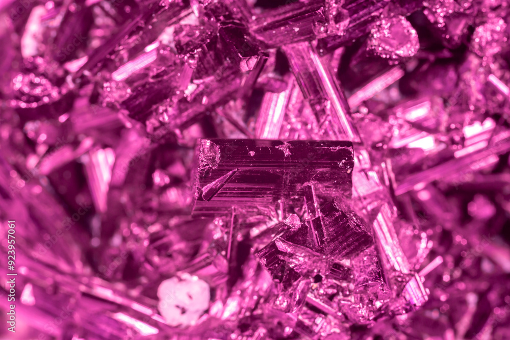Amethyst pink crystals. Gems. Mineral crystals in the natural environment. Texture of precious and semiprecious stones. Seamless background with copy space colored shiny surface of precious stones. Amethyst pink crystals. Gems. Mineral crystals in the natural environment. Texture of precious and semiprecious stones. Seamless background with copy space colored shiny surface of precious stones.