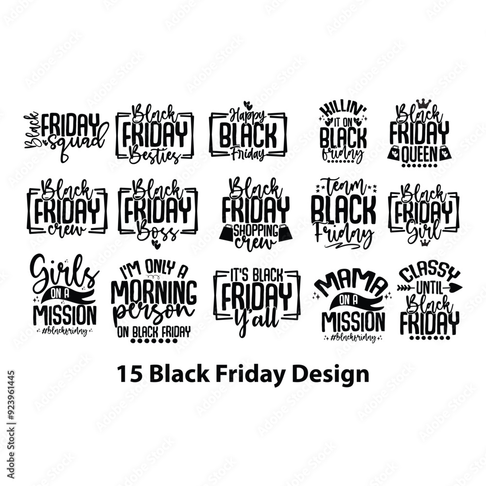 Fototapeta premium 15 Black Friday Design