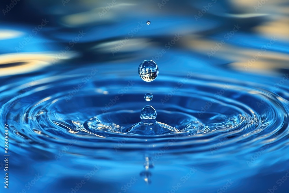 Water-Drop Texture. Close-Up Shot of Blue Water Droplets on Colored Texture Background Water-Drop Texture. Close-Up Shot of Blue Water Droplets on Colored Texture Background