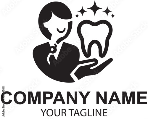 vector dental logo design 