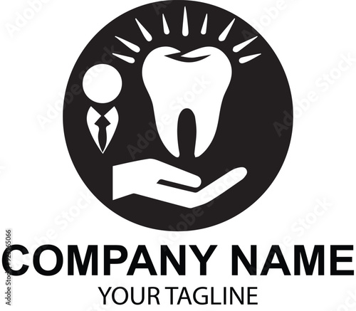 vector dental logo design 