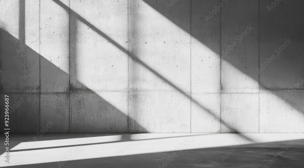 This is a beautifully crafted minimalist concrete backdrop that showcases dynamic interplay between light and shadow, making it the ideal choice for stylish product presentations and exhibits This is a beautifully crafted minimalist concrete backdrop that showcases dynamic interplay between light and shadow, making it the ideal choice for stylish product presentations and exhibits