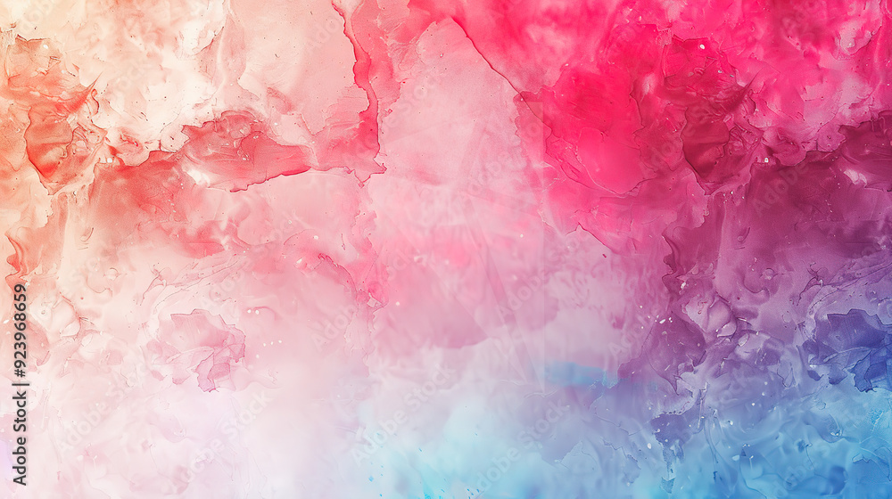 Fototapeta premium Vibrant Color Gradient Rendering Showcases a Dreamy Watercolor Texture Background, Perfect for Creative Design Concepts and Artistic Expressions
