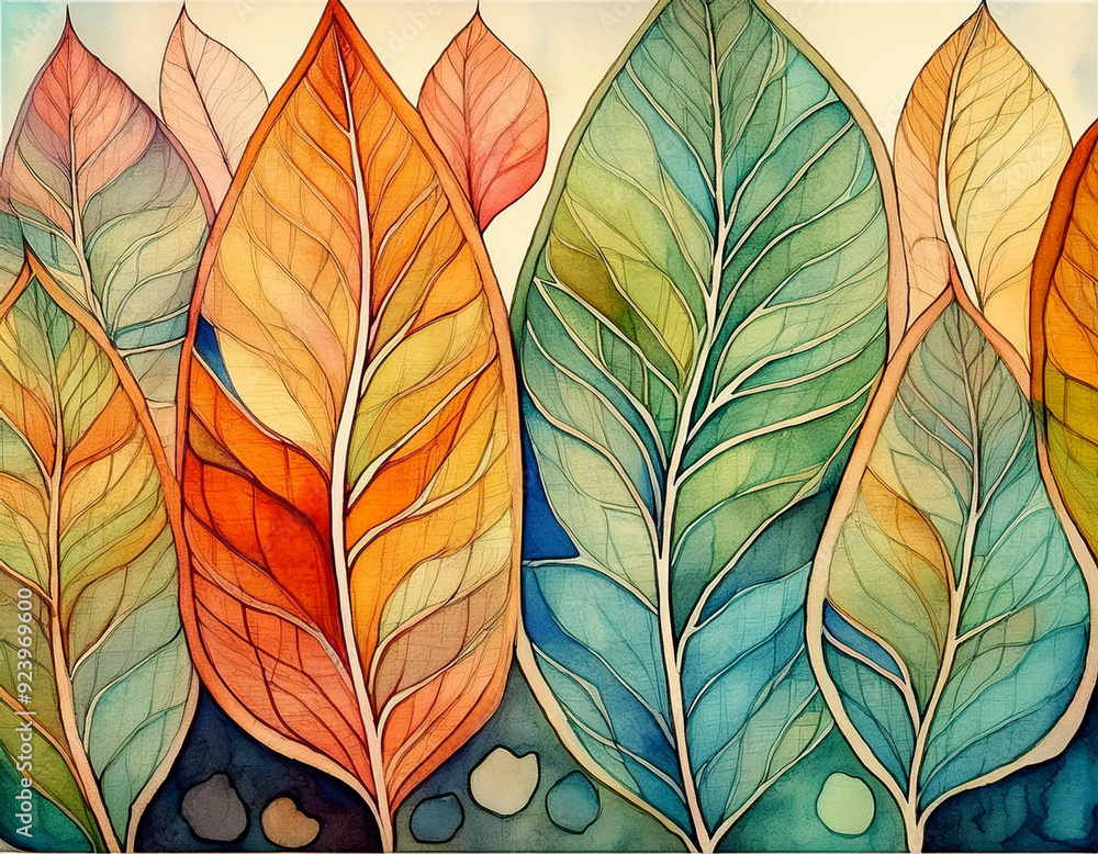 Abstract Leaf Veins Illustration Exaggerated Lines and Shapes Emphasizing Natural Patterns Abstract Leaf Veins Illustration Exaggerated Lines and Shapes Emphasizing Natural Patterns