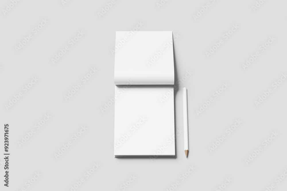 A6 Notepad Blank Mockup A6 Notepad Blank Mockup