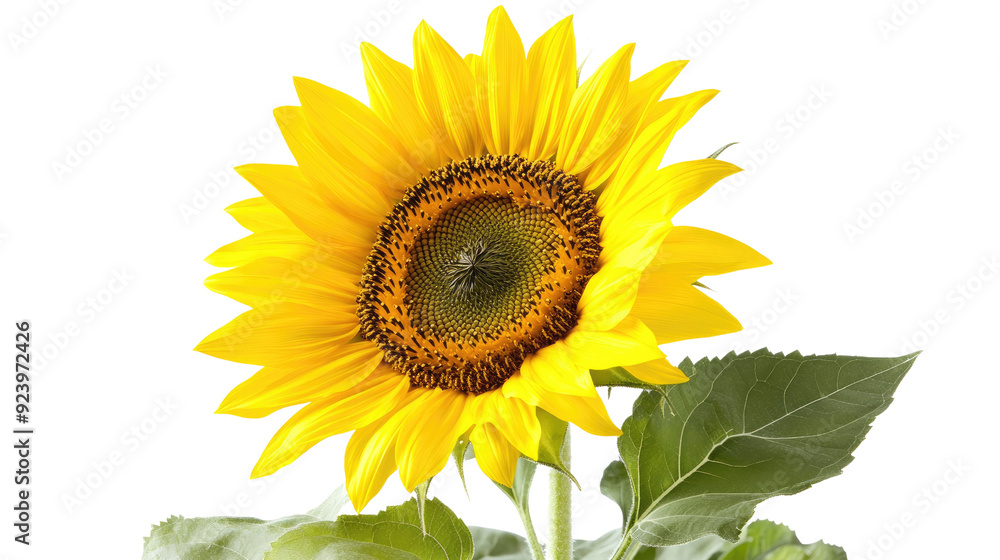 Fototapeta premium Sunflower transparent background