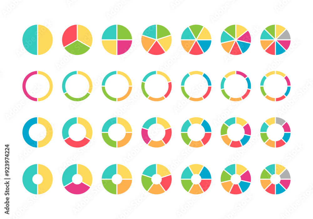 Round Pie Chart Bundle. Infographic Circle Design Templates Set. Cycle Diagram Collection. Round Pie Chart Bundle. Infographic Circle Design Templates Set. Cycle Diagram Collection.