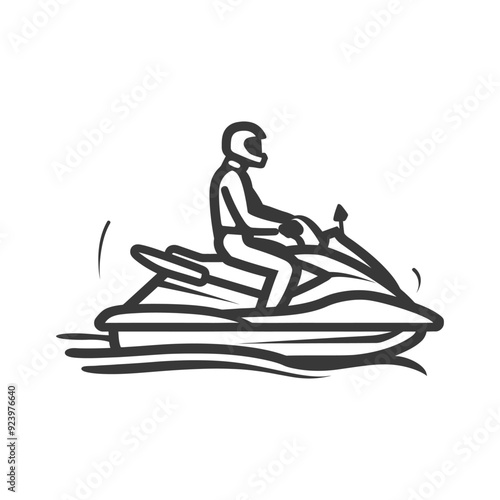 Person Riding a Jet Ski in the Water