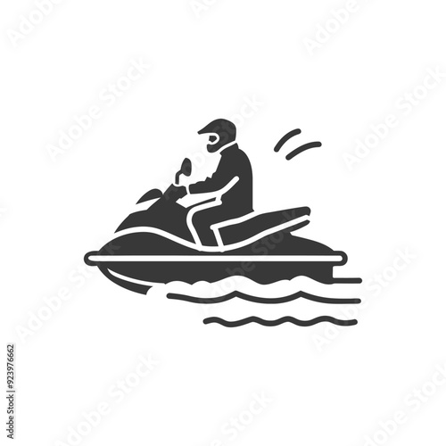 Person Riding a Jet Ski on Water