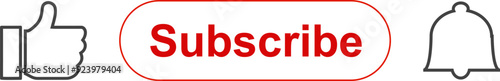 Like, Subscribe, and Press Bell Icon Vector