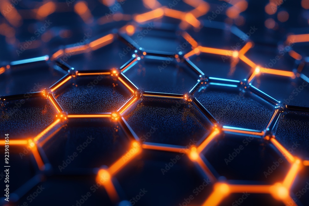 abstract background with hexagons abstract background with hexagons