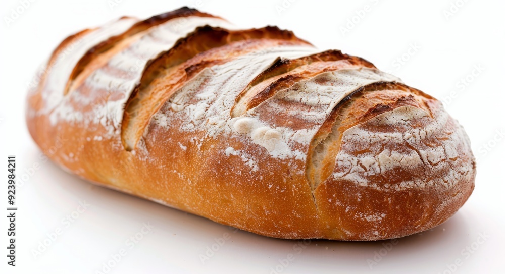 Freshly Baked Rustic Bread Loaf With Sliced Crust on a Linen Cloth Freshly Baked Rustic Bread Loaf With Sliced Crust on a Linen Cloth