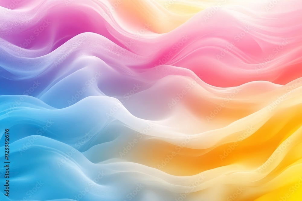 Obraz premium Soft and liquid color waves background, ai