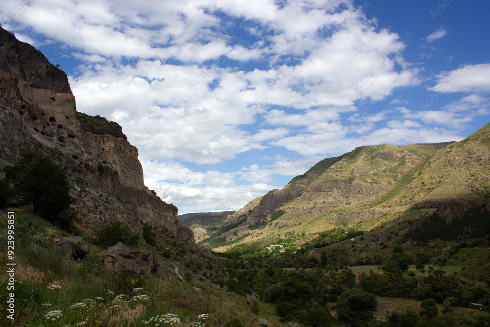 Naklejka premium View from Vardzia monastery, Georgia