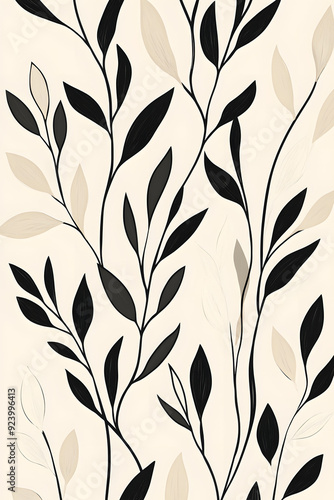 "Modern Botanical Minimalism: A Matisse-Inspired Journey"