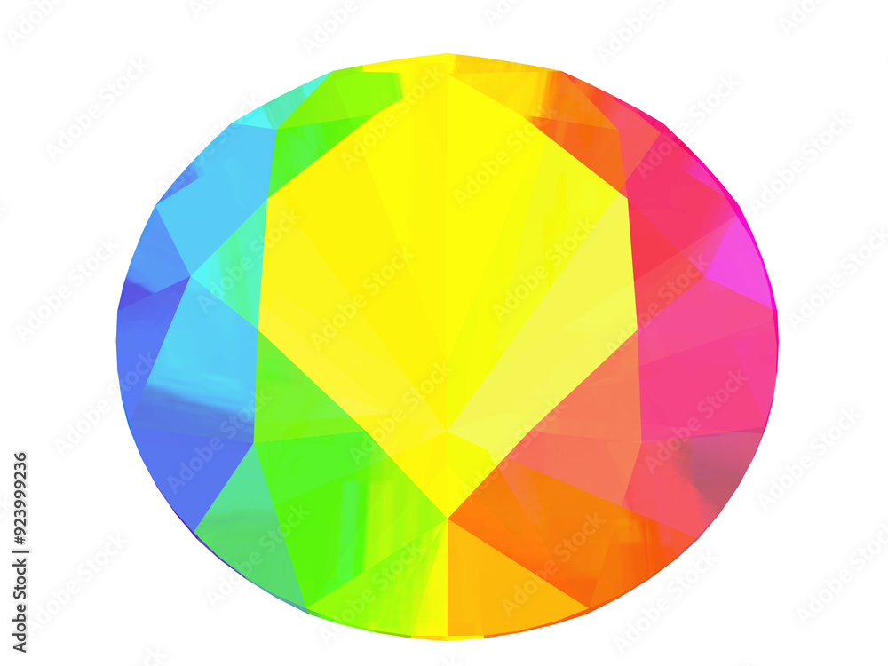 Obraz premium colorful round diamonds