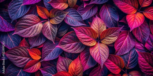 Wallpaper Mural Vibrant Autumn Leaves A Close-up of Vivid Purple and Red Foliage, nature, autumn, leaves, foliage Torontodigital.ca