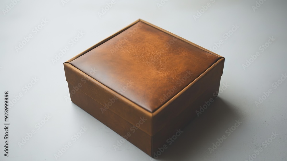 a brown box with a white background a brown box with a white background