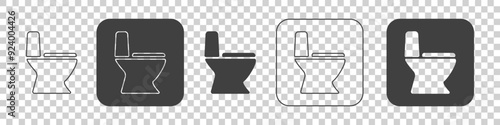 toilet icon on a white background.