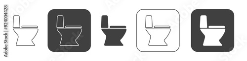 toilet icon on a white background.