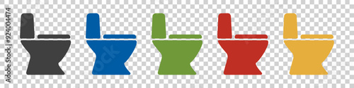 toilet icon on a white background.