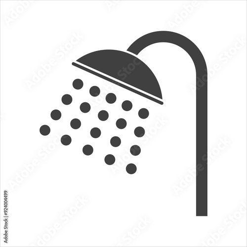 shower icon on a white background.