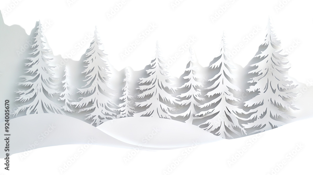 Winter landscape transparent background Winter landscape transparent background