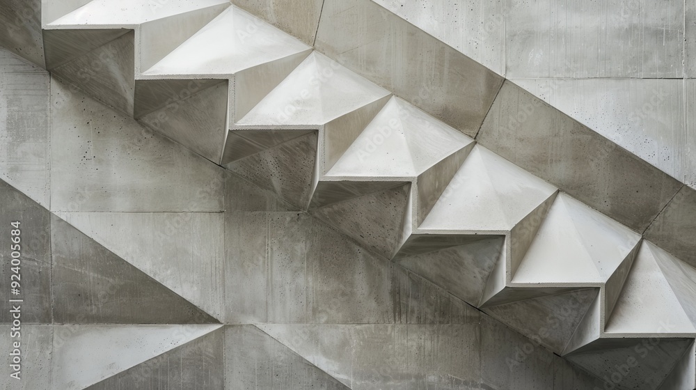 A Pattern With A Cement Staircase A Pattern With A Cement Staircase