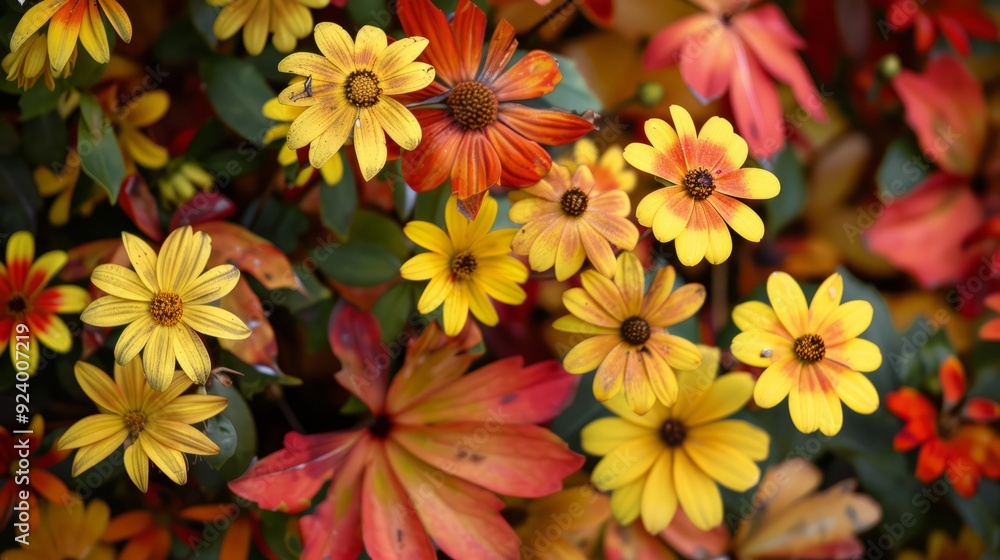 Autumn Flowers In Bloom Autumn Flowers In Bloom