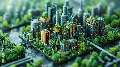 Create a detailed graphic explaining the role of carbon credits in achieving climate goals, featuring their impact on funding green projects and reducing global warming effects. high resolution