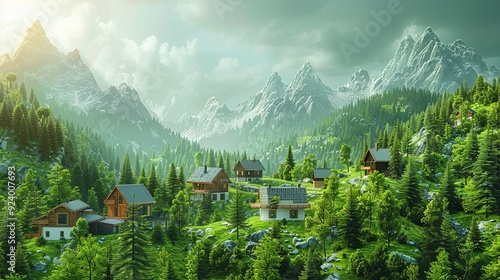 Create a detailed graphic explaining the role of carbon credits in achieving climate goals, featuring their impact on funding green projects and reducing global warming effects. high resolution