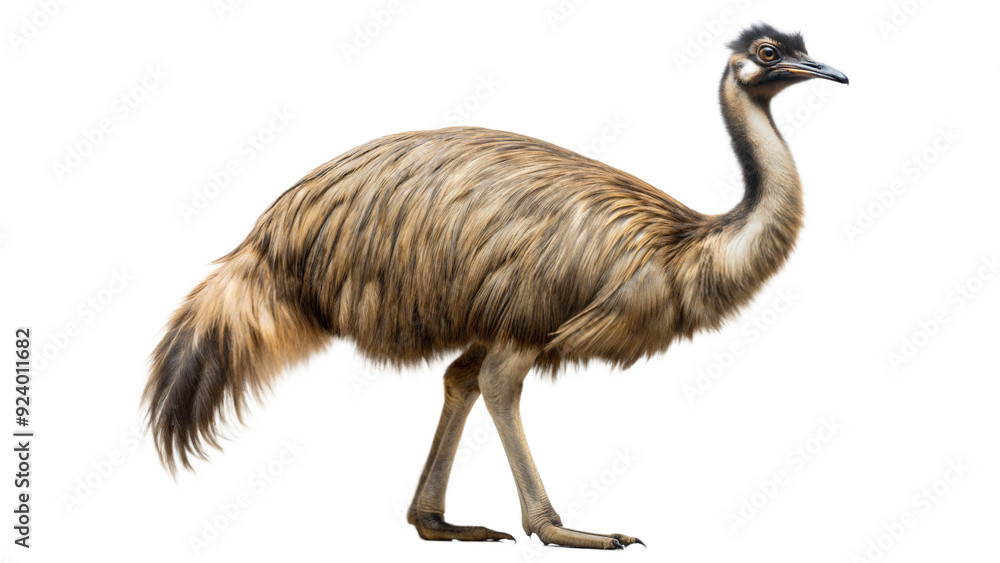 Fototapeta premium emu on a transparent background