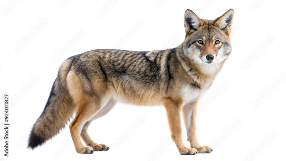 Fototapeta premium coyote on a transparent background