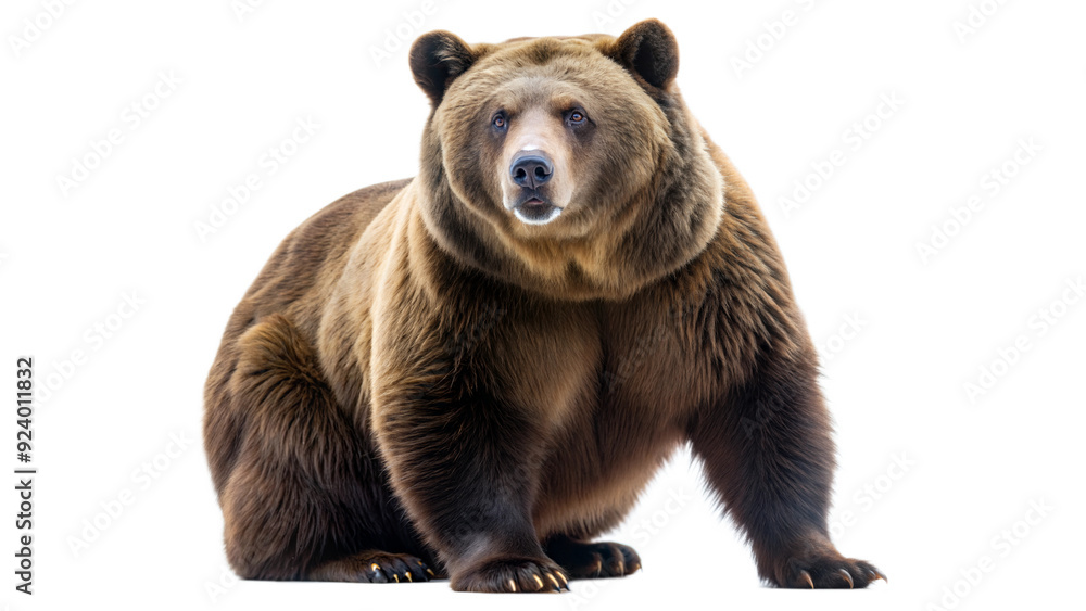 Obraz premium grizzly on a transparent background