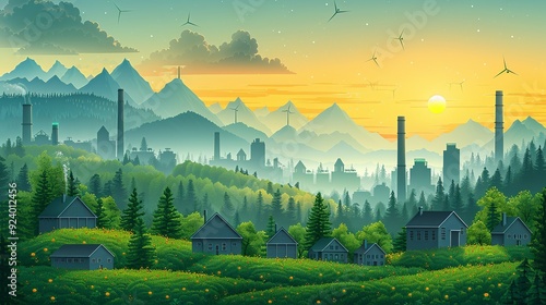 Create a detailed graphic explaining the role of carbon credits in achieving climate goals, featuring how they support projects that reduce emissions, enhance sustainability, and mitigate global