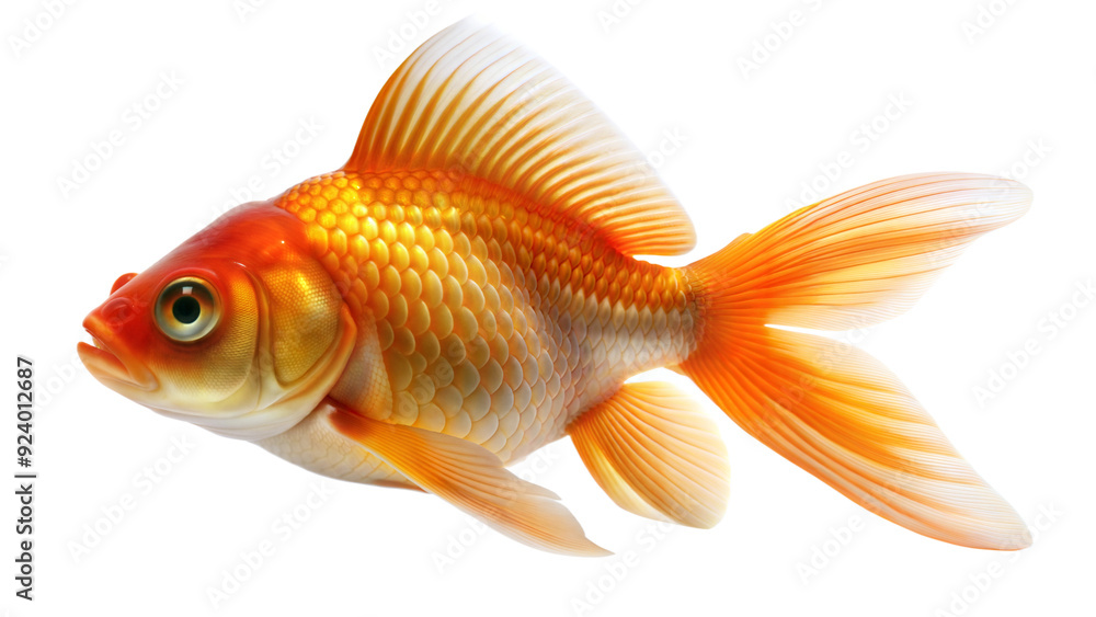 goldfish on a transparent background goldfish on a transparent background