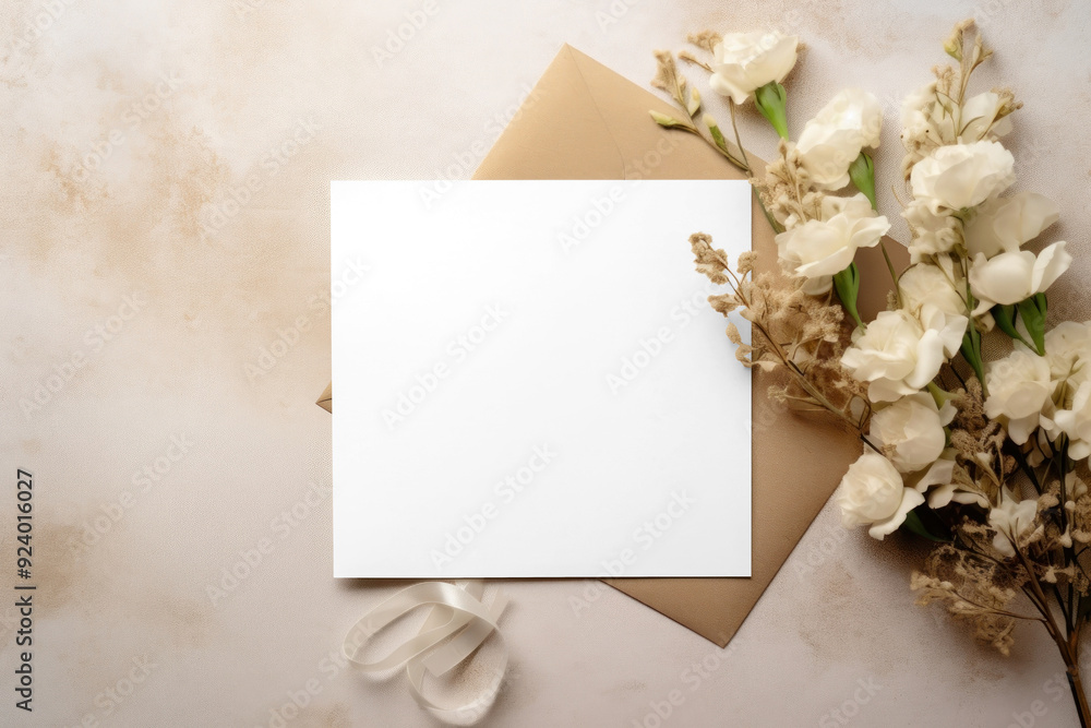 Floral card png mockup, transparent design Floral card png mockup, transparent design