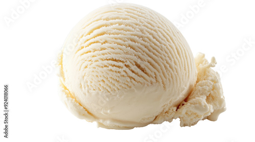 Scoop of ice cream transparent background photo