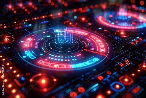 Wallpaper Mural Innovative computer software for analyzing data. A concept focused on digital data for marketing analysis and investment decisions. Torontodigital.ca