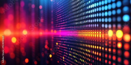 Wallpaper Mural colorful soundwave with a dynamic glow, perfect for abstract visuals and technology projects Torontodigital.ca