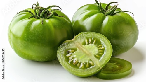 Wallpaper Mural The green ripe tomatoes Torontodigital.ca