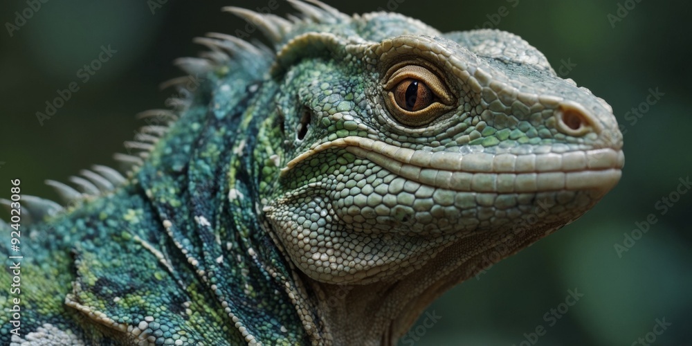 Plumed basilisk lizard head close up basiliscus plumifrons. Plumed basilisk lizard head close up basiliscus plumifrons.