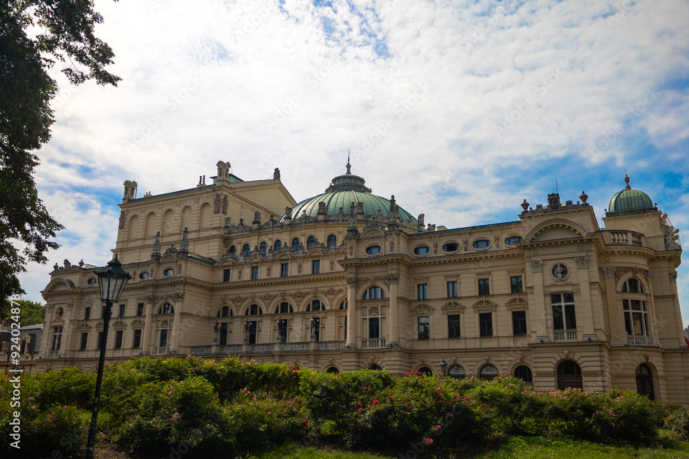 Krakow, Poland, Europe, 2 August 2024: Churches and historical buildings in and around the Main Square Krakow, Poland, Europe, 2 August 2024: Churches and historical buildings in and around the Main Square