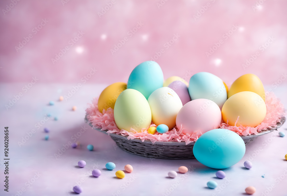 Easter pastel colorful eggs Easter pastel colorful eggs