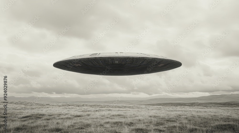 The UFO Hovering Saucer The UFO Hovering Saucer