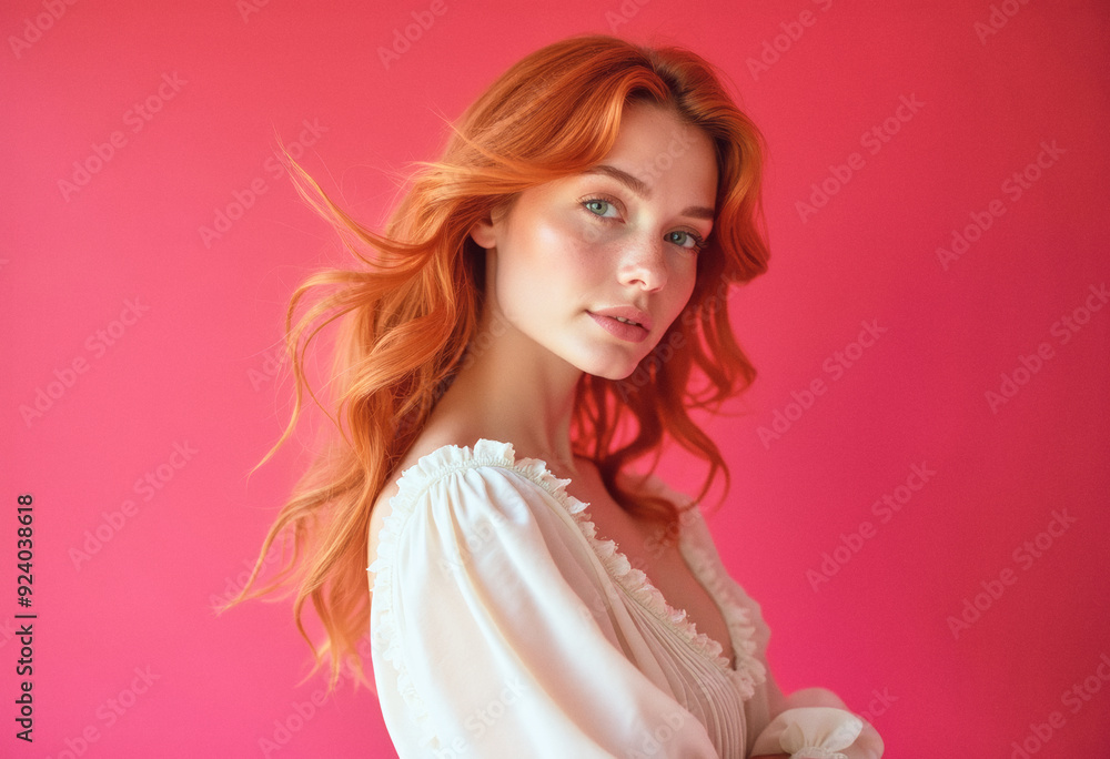 Portrait photography, headshot photo of a stylish gorgeous person, posing for a commercial promotional diversity photoshoot