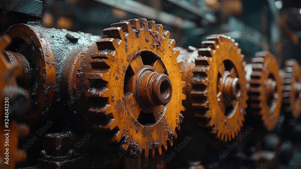 Concept of Rust Programming Language with Rusty Gears and Code Elements Concept of Rust Programming Language with Rusty Gears and Code Elements