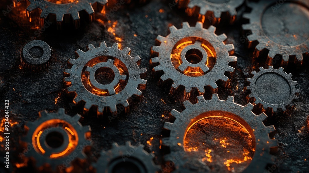 Dark Background with Rusty Gears Symbolizing the Rust Programming Language Dark Background with Rusty Gears Symbolizing the Rust Programming Language